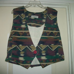 STAMPEDE COWGIRL FOLKLORE COTTON VEST X LG